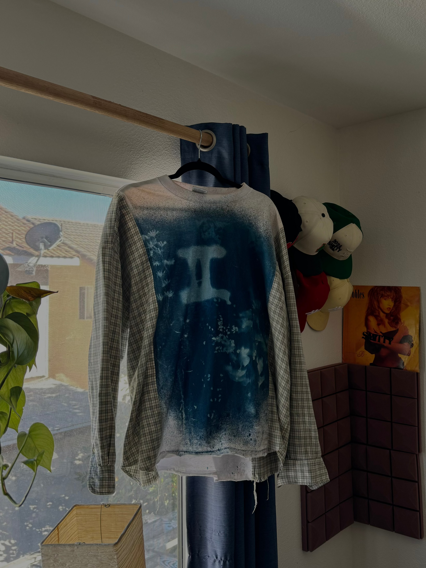 "CYANOTYPE" FLANNEL-TEE