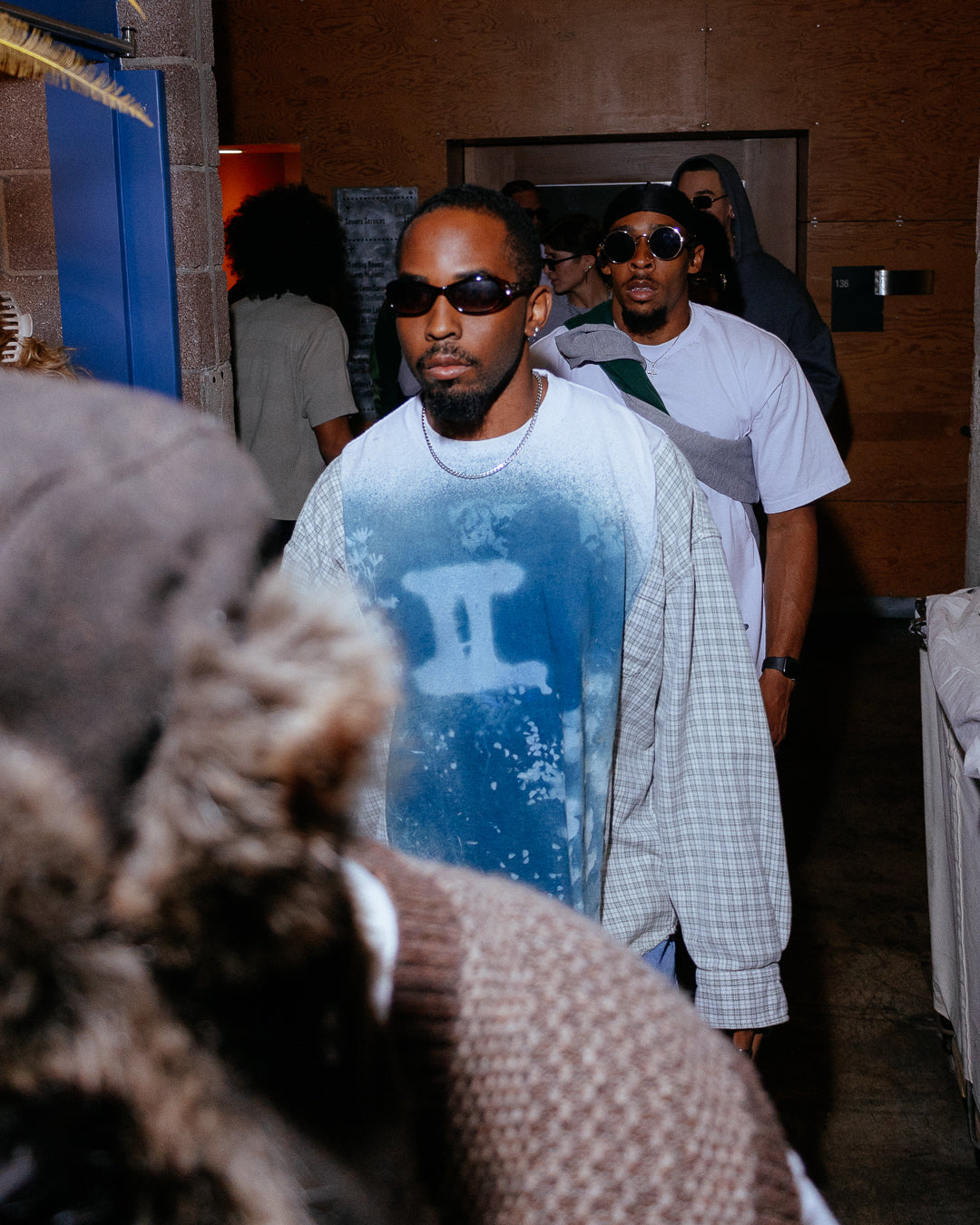 "CYANOTYPE" FLANNEL-TEE